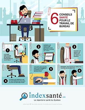 6 conseils santé pour le travail de bureau