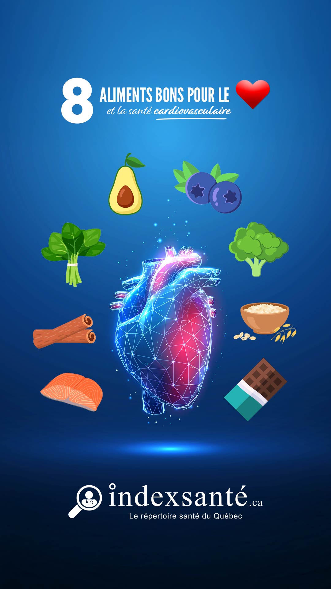 8 aliments bons pour le cœur (infographie)