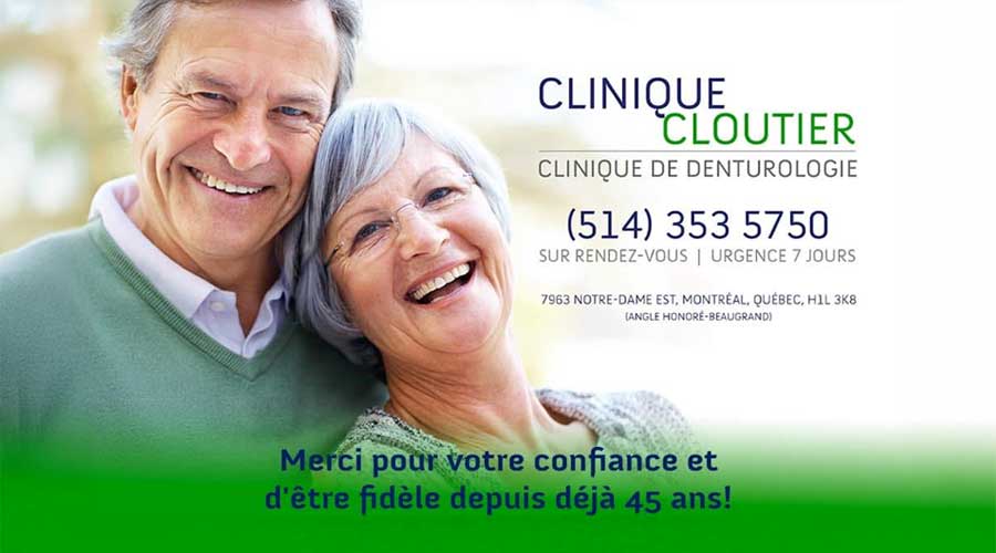 Clinique Cloutier - Denturologiste Montréal