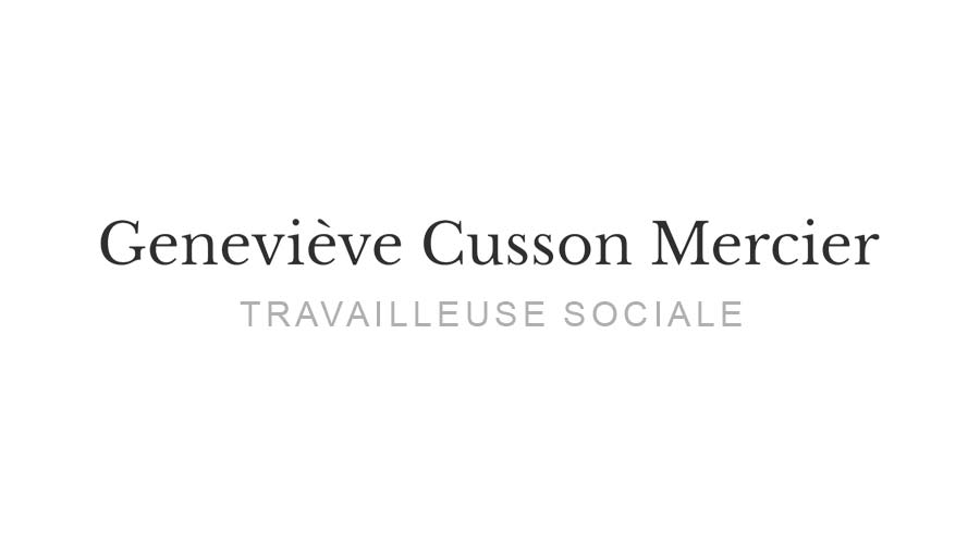Geneviève Cusson Mercier, travailleuse sociale en pratique privée