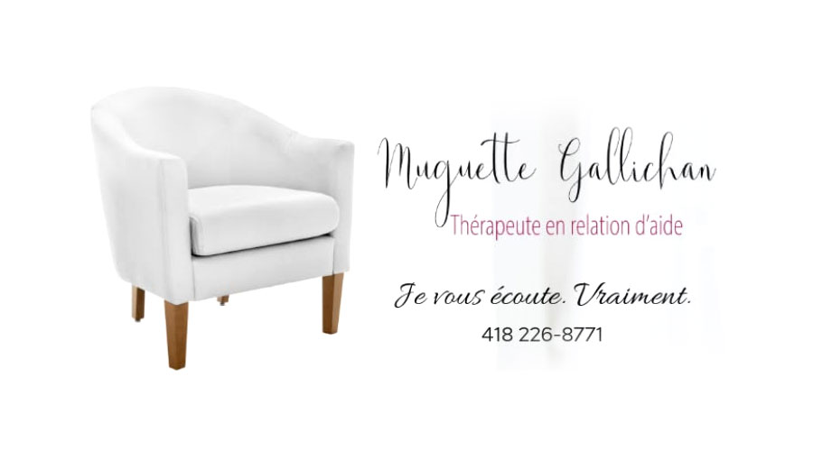Muguette Gallichan, thérapeute en relation d'aide