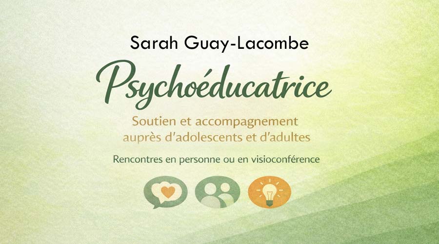 Sarah Guay-Lacombe, psychoéducatrice