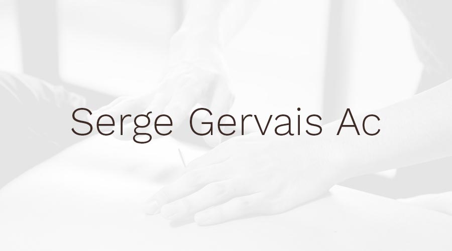 Serge Gervais, acupuncteur