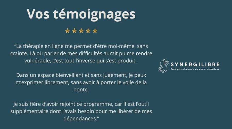Clinique Synergilibre spécialisée - santé psychologique intégrative et dépendance