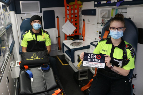 Lancement de la campagne « Tolérance zéro » pour contrer la violence envers les intervenants médicaux