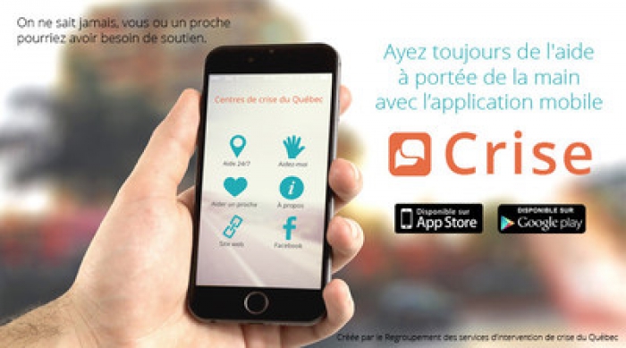 De l'aide 24/7 à portée de la main avec l'application mobile Crise