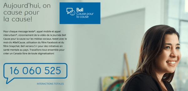 C'est la Journée Bell Cause pour la cause !