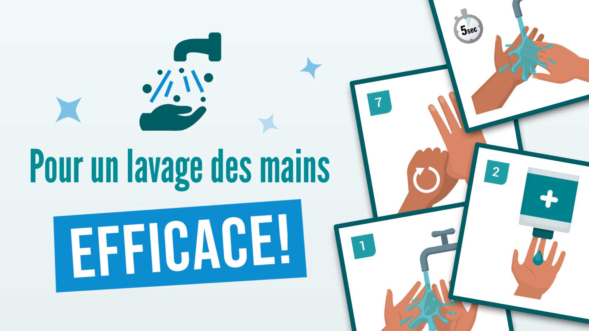 Pour un lavage des mains efficace